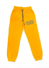 Load image into Gallery viewer, &quot;BulbWire Logo
Fashion District Sweats&quot; SWEATPANTS GOLD W/ ROYAL