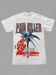 “PAINKILLER” CLASSIC T-SHIRT  (WHITE)