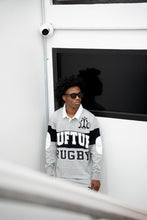 Load image into Gallery viewer, “OT RUGBY SET” Longsleeve Rugby w/ Shorts (Grey w/Black and. White)