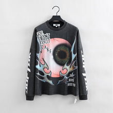 Load image into Gallery viewer, &quot;LIVE IN ART COLLECTION&quot; I DON&#39;T CARE - OVERSIZED BLACKWASH LONGSLEEVE T-SHIRT