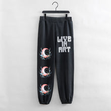 Load image into Gallery viewer, &quot;LIVE IN ART COLLECTION&quot; I DON&#39;T CARE - BLACKWASH SWEATPANTS