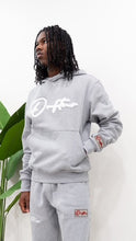 Load image into Gallery viewer, &quot;THE PLANE JANE STAPLE SET FW 25/26&quot; HOODIE (GREY W/ WHITE)
