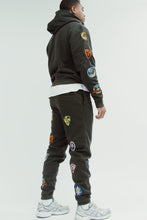 Load image into Gallery viewer, &quot;PATCH SET (NOT FOR SALE)&quot; HOODY AND SHORT SET (DARK GREY)