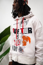 Load image into Gallery viewer, &quot;OUFTUR STUDIOS&quot; FULLZIP HOODIE (CREAM W/ MULTI)