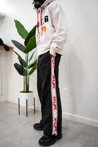 "OUFTUR STUDIOS" FULLZIP HOODIE (CREAM W/ MULTI)