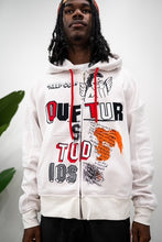 Load image into Gallery viewer, &quot;OUFTUR STUDIOS&quot; FULLZIP HOODIE (CREAM W/ MULTI)