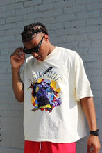 Load image into Gallery viewer, &quot;FCUK OUF SKULL&quot; SLIGHTLY OVERSIZED TEE (CREAM W/ MULTI)