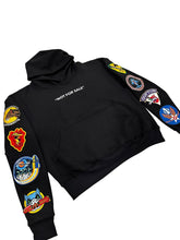 Load image into Gallery viewer, &quot;PATCH SET (NOT FOR SALE)&quot; HOODY AND SHORT SET (BLACK)