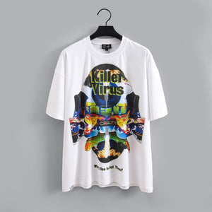 "LIVE LIFE COLLECTION" KILLLER VIRUS - (OVERSIZED WHITE W MULTI)