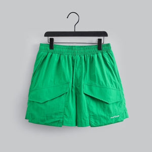 "RUBIN LUX" NYLON SHORTS (KELLY GREEN)