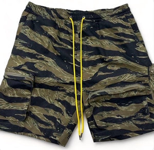 "ALL POCKETS FULL (APF CARGO SHORTS)) (BRUSH CAMO)