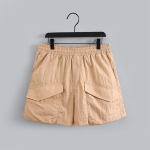 "RUBIN LUX" NYLON SHORTS (TAN)