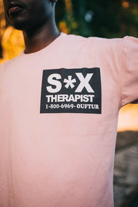 "LIVE LIFE COLLECTION" S*X THERAPIST - (OVERSIZED PINKWASH W/ MULTI)