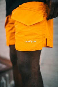 "RUBIN LUX" NYLON SHORTS (ORANGE)