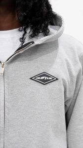 "MENS'S DIAMOND CLASSIC" JOGGER SET (ALL GREY W/ BLACK PATCH)