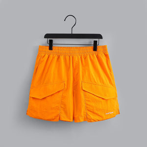 "RUBIN LUX" NYLON SHORTS (ORANGE)