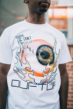 Load image into Gallery viewer, &quot;LIVE LIFE COLLECTION &quot;EYECONIC&quot; - ( CLASSIC FIT TEE (WHITE W/ MULTI)