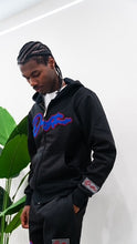 Load image into Gallery viewer, &quot;THE PLANE JANE STAPLE SET FW 25/26&quot; FULLZIP HOODIE SET (BLACK W/ROYAL &amp; RED)