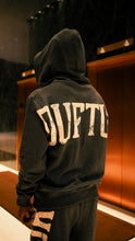 Load image into Gallery viewer, &quot;COLLEGE SET&quot; HOODIE W/ SHORTS (CHARCOAL W/ TAN)