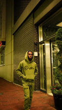 Load image into Gallery viewer, &quot;THE PLANE JANE STAPLE SET FW 24/25&quot; HOODIE SET (OLIVE W/ OLIVE)