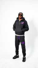 Load image into Gallery viewer, &quot;THE BIG O&quot; HOODIE SET (BLACK W/ RAVENPURPLE)