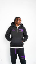 Load image into Gallery viewer, &quot;THE BIG O&quot; HOODIE SET (BLACK W/ RAVENPURPLE)