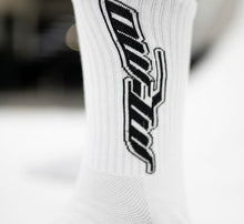 Load image into Gallery viewer, &quot;OUFTUR ACTIVE LOGO SOCKS” (WHITE/GREEN/BLACK)