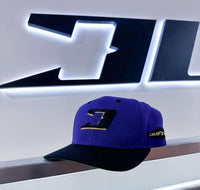 "BIG O DIAMOND" HAT (PURPLE & GOLD W/ BLACK BRIM)