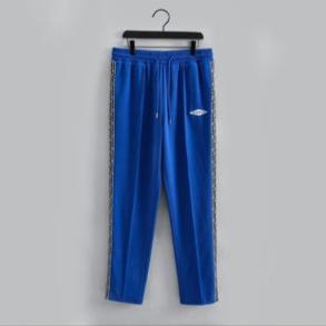 "THE SAPRANO" FULLZIP TRACK SUIT (ROYAL BLUE W/ BLK/GRY/WHT TRIM)