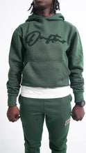 Load image into Gallery viewer, &quot;THE PLANE JANE STAPLE SET FW 24/25&quot; HOODIE SET (DEEP OLIVE W/ DEEP OLIVE)