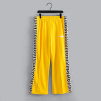 "DIAMOND FLARES 2" POLY PANT W/ SLIGHT FLARE (YELLOW W/ PANEL)