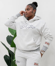 Load image into Gallery viewer, &quot;THE PLANE JANE STAPLE SET FW 25/26&quot; HOODIE (LIGHT GREY /W WHITE)