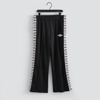 "DIAMOND FLARES 2" POLY PANT W/ SLIGHT FLARE (BLACK W/ PANEL)