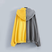 Load image into Gallery viewer, &quot;ART OF LOVE&quot; FULLZIP HOODIE (YELLOW SPLIT CHARCOAL)