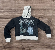 Load image into Gallery viewer, &quot;131&quot; FULLZIP HOODIE (BLACK W/ GREY)