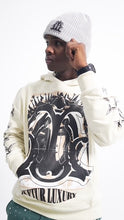 Load image into Gallery viewer, &quot;BAROQUE OT SOMETHING LIKE A VIRGIN&quot; HOODIE (CREAM W/ BLACK)