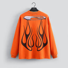 Load image into Gallery viewer, &quot;ART OF RAW&quot; CREWNECK HEAVY SWEATSHIRT (ORANGE W/ MULTI)