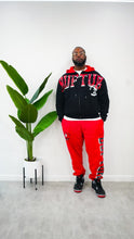 Load image into Gallery viewer, &quot;THE COLLEGIATE CLASSIC&quot; HOODIE SET (RED W/ BLACK)