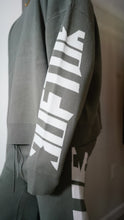 Load image into Gallery viewer, &quot;LUXURY UNIFORM&quot; CREW KNIT SET (GREY W/ WHITE)