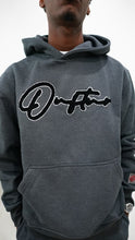 Load image into Gallery viewer, &quot;THE PLANE JANE STAPLE SET FW 25/26&quot; HOODIE (CHARCOAL W/ BLACK)
