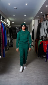 "THE PLANE JANE STAPLE SET FW 24/25" HOODIE SET (DARK GREEN)