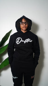"THE PLANE JANE STAPLE SET FW 24/25" HOODIE SET (BLACK W/ GREY)