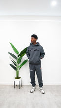 Load image into Gallery viewer, &quot;THE PLANE JANE STAPLE SET FW 25/26&quot; HOODIE (CHARCOAL W/ BLACK)
