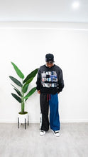 Load image into Gallery viewer, &quot;NEVER LIKED U&quot; CREWNECK SWEATSHIRT (BLACK W/ MULTI)