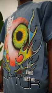 “RECKLESS EYEBALL” CLASSIC STYLE T-SHIRT (SKYWASH)