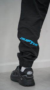 "VINTAGE DIAMOND SET" PANTS & JACKET (BLACK W/ BLUE)