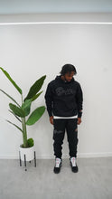 Load image into Gallery viewer, &quot;THE PLANE JANE STAPLE SPRING 25&quot; HOODIE SET (BLACK W/ BLACK &amp; WHITE)
