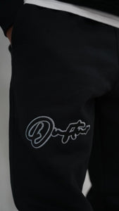 "THE PLANE JANE STAPLE SPRING 25" HOODIE SET (BLACK W/ BLACK & WHITE)