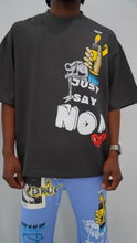 Load image into Gallery viewer, “JUST SAY NO” BOXY T-SHIRT (BLACKWASH)