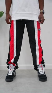 "VINTAGE DIAMONDS" NYLON PANT (RED/BLACK/GREY)